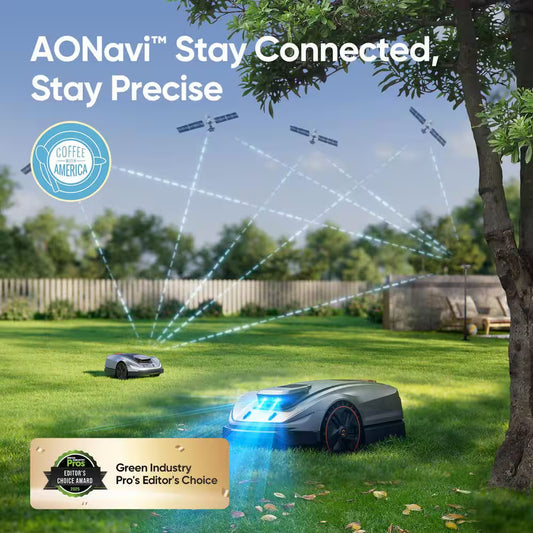 X5 Wireless Robot Lawn Mower 0. 5Acre/ 21500Sq. Ft, with Smart APP Control, Vision AI System and RTK